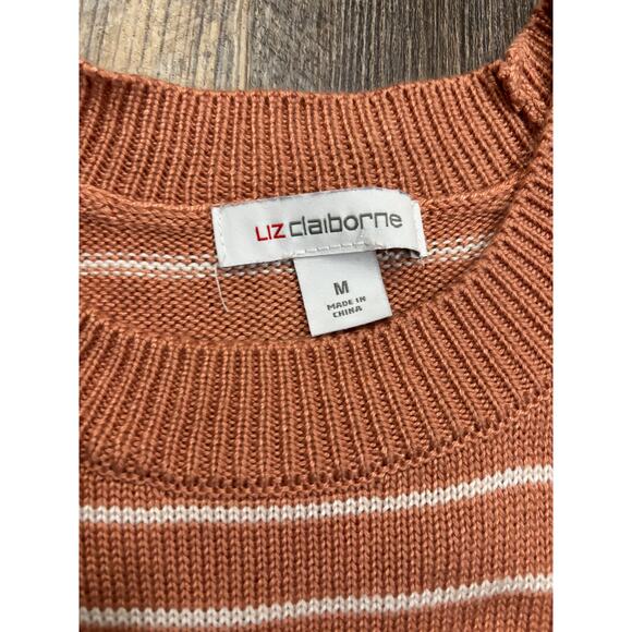 Liz Claiborne Women's Striped Sweater Size Medium - Picture 4 of 5